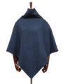 Harris Tweed Ladies Celtic Cape Navy Herringbone