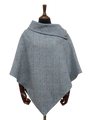 Harris Tweed Ladies Celtic Cape Opal Check