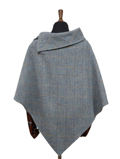 Harris Tweed Ladies Celtic Cape Opal Check