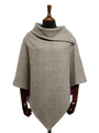 Harris Tweed Ladies Celtic Cape Pink Check Herringbone