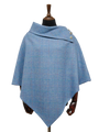 Harris Tweed Ladies Celtic Cape Sky Windowpane