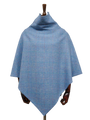 Harris Tweed Ladies Celtic Cape Sky Windowpane