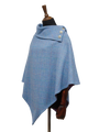 Harris Tweed Ladies Celtic Cape Sky Windowpane