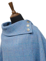 Harris Tweed Ladies Celtic Cape Sky Windowpane
