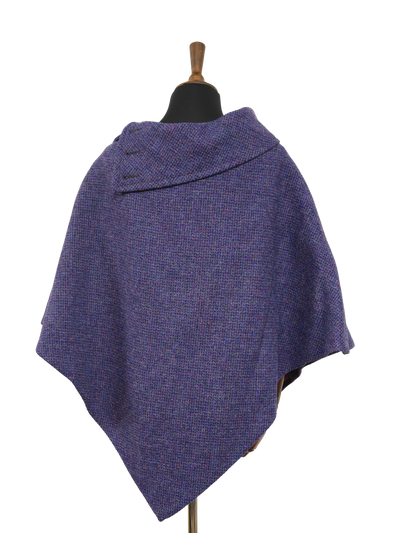 Harris Tweed Ladies Celtic Cape Violet