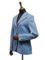 Harris Tweed Ladies Fitted Jacket Sky Windowpane