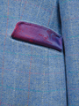 Harris Tweed Ladies Fitted Jacket Sky Windowpane