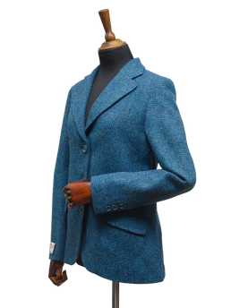 Harris Tweed Ladies Fitted Jacket Teal