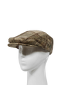 Harris Tweed Ladies Flat Cap Oatmeal Check (HH)