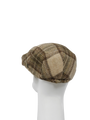 Harris Tweed Ladies Flat Cap Oatmeal Check (HH)
