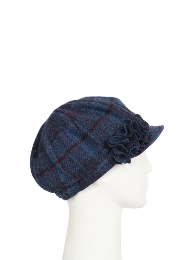 Harris Tweed Ladies Flower Hat - A0174 (HW)