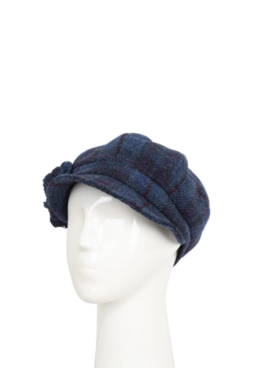 Harris Tweed Ladies Flower Hat - A0174 (HW)