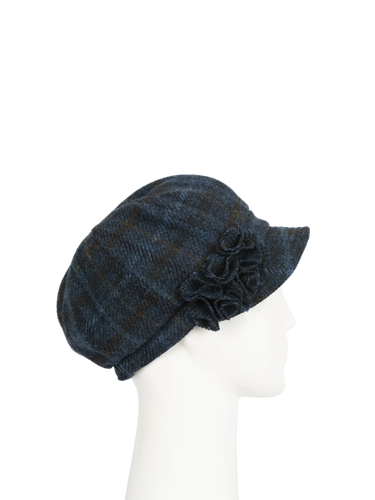 Harris Tweed Ladies Flower Hat - A0262 (HW)