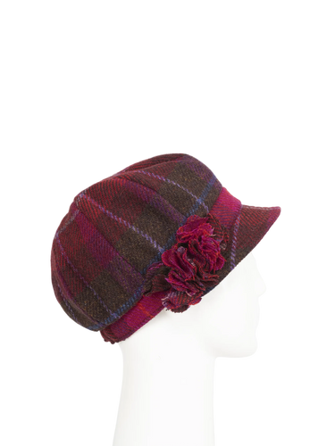 Harris Tweed Ladies Flower Hat - A031 (HW)