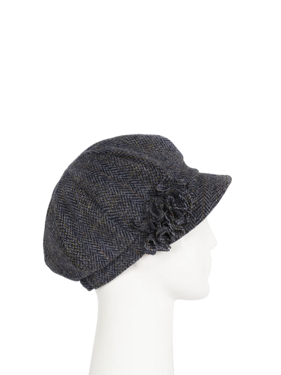 Harris Tweed Ladies Flower Hat - HB131 (HW)