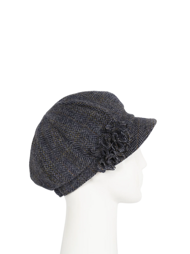 Harris Tweed Ladies Flower Hat - HB131 (HW)