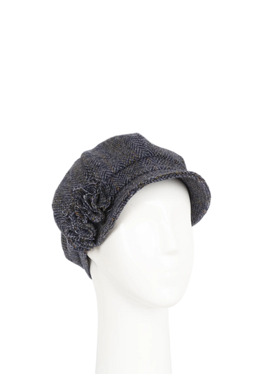 Harris Tweed Ladies Flower Hat - HB131 (HW)