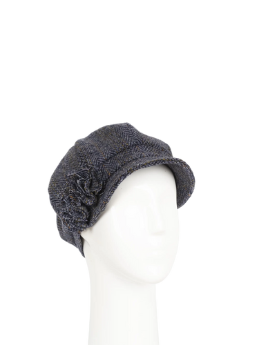 Harris Tweed Ladies Flower Hat - HB131 (HW)