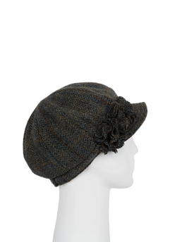 Harris Tweed Ladies Flower Hat - HB161 (HW)