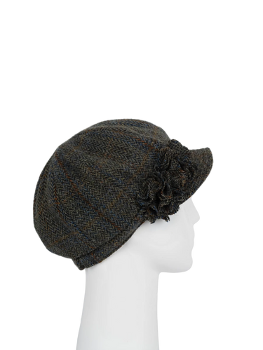 Harris Tweed Ladies Flower Hat - HB161 (HW)