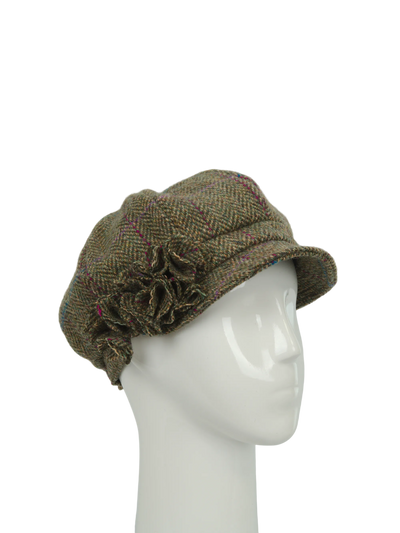 Harris Tweed Ladies Flower Hat - HB162 (HW)