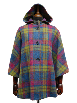 Harris Tweed Ladies Hooded Cape A0195