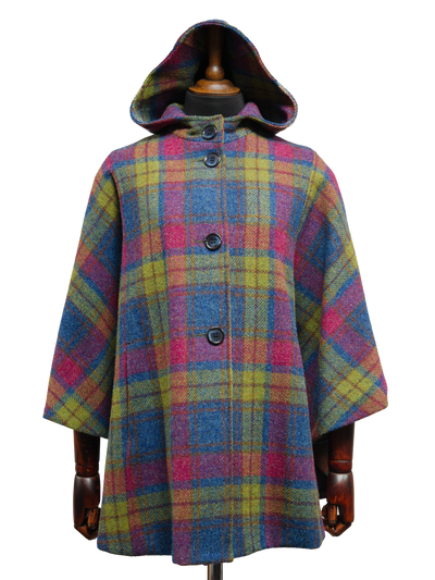 Harris Tweed Ladies Hooded Cape A0195