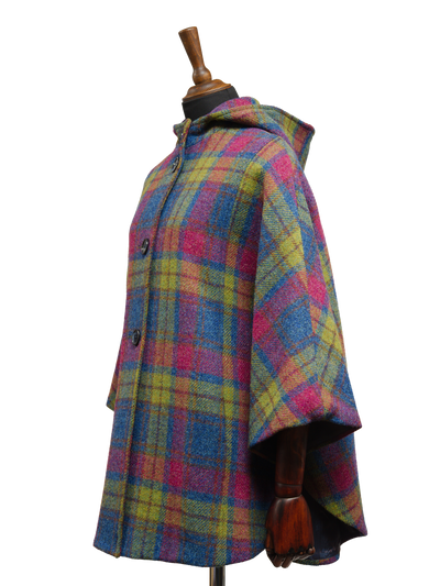 Harris Tweed Ladies Hooded Cape A0195