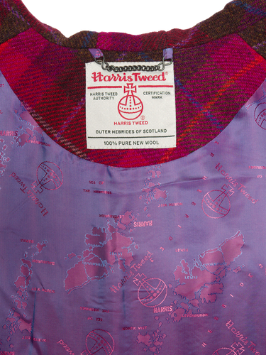 Harris Tweed Ladies Hooded Cape - A031