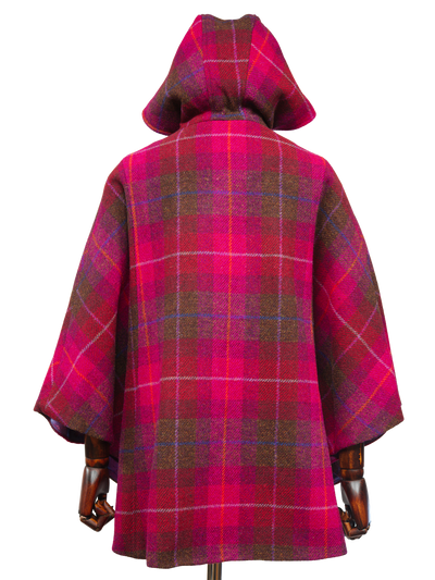 Harris Tweed Ladies Hooded Cape - A031