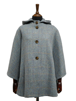 Harris Tweed Ladies Hooded Cape HB132