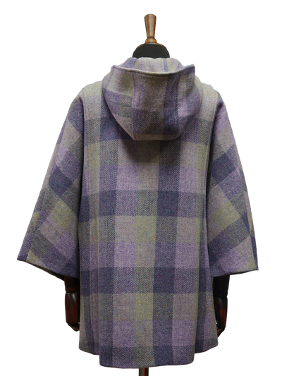 Harris Tweed Ladies Hooded Cape HB156