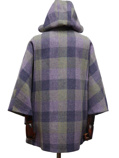 Harris Tweed Ladies Hooded Cape HB156