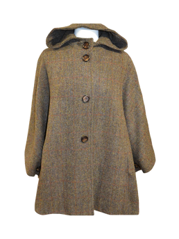 Harris Tweed Ladies Hooded Cape HB40