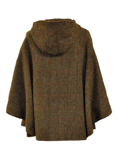 Harris Tweed Ladies Hooded Cape HB40