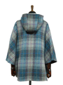 Harris Tweed Ladies Hooded Cape Lavender Check