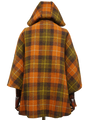 Harris Tweed Ladies Hooded Cape Rust