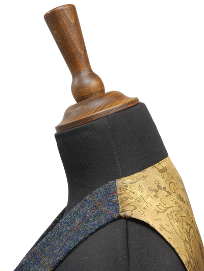 Harris Tweed Ladies Janet Waistcoat Blue Multi