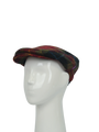 Harris Tweed Ladies Flat Cap - Green/Rust Check (HH)