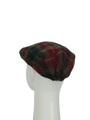 Harris Tweed Ladies Flat Cap - Green/Rust Check (HH)