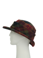 Harris Tweed Melrose Brimmed Hat - Green/Rust Check(HH)