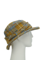 Harris Tweed Melrose Brimmed Hat - Mustard Check (HH)