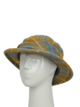 Harris Tweed Melrose Brimmed Hat - Mustard Check (HH)