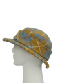 Harris Tweed Melrose Brimmed Hat - Mustard Check (HH)