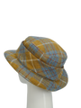 Harris Tweed Melrose Brimmed Hat - Mustard Check (HH)