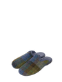 Harris Tweed Ladies Slippers Denim Sage