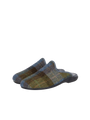 Harris Tweed Ladies Slippers - Denim Sage