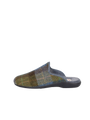 Harris Tweed Ladies Slippers - Denim Sage
