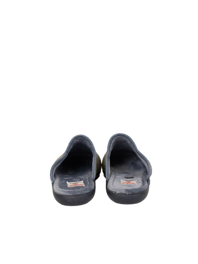 Harris Tweed Ladies Slippers - Denim Sage