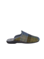 Harris Tweed Ladies Slippers - Denim Sage